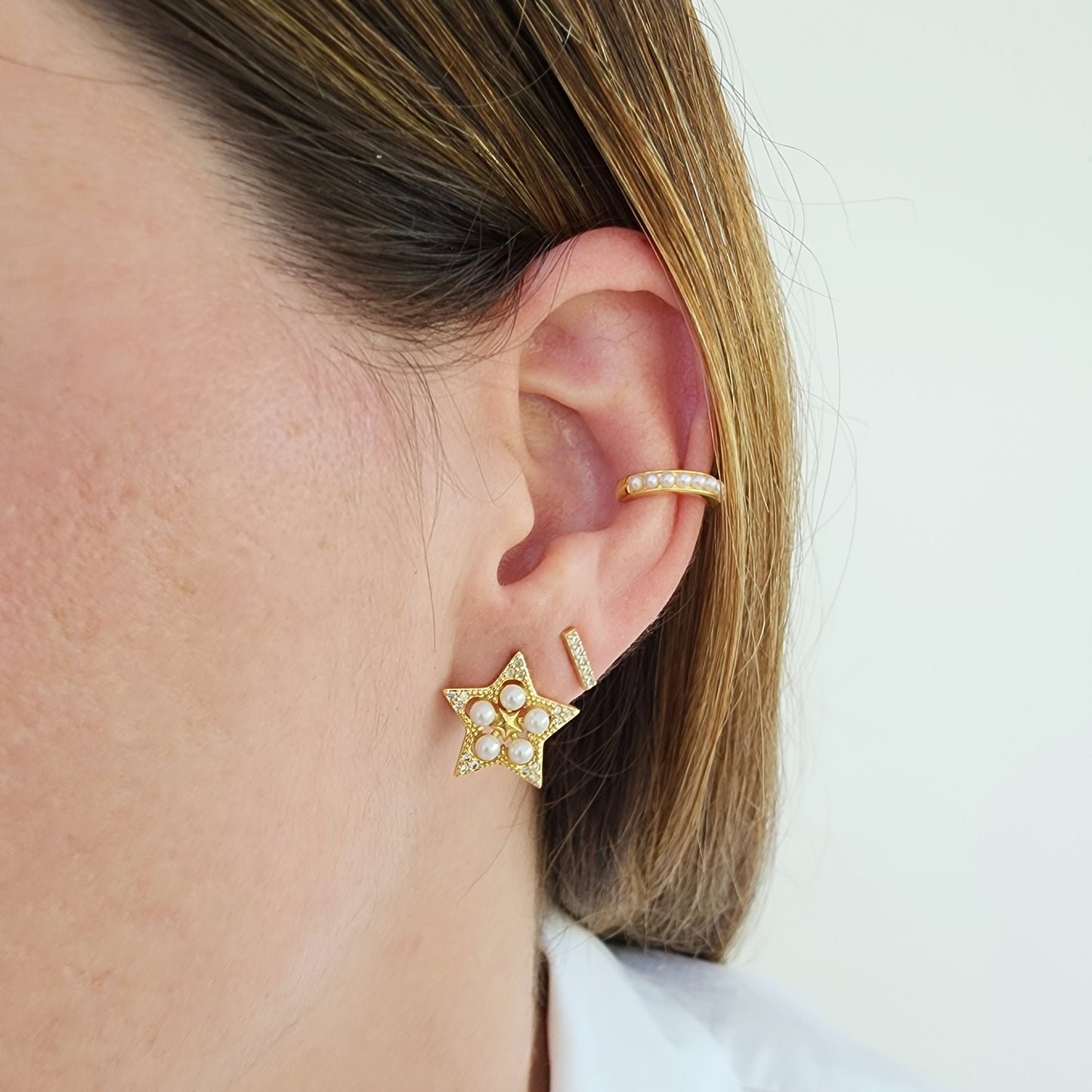 Bar Earrings Gold