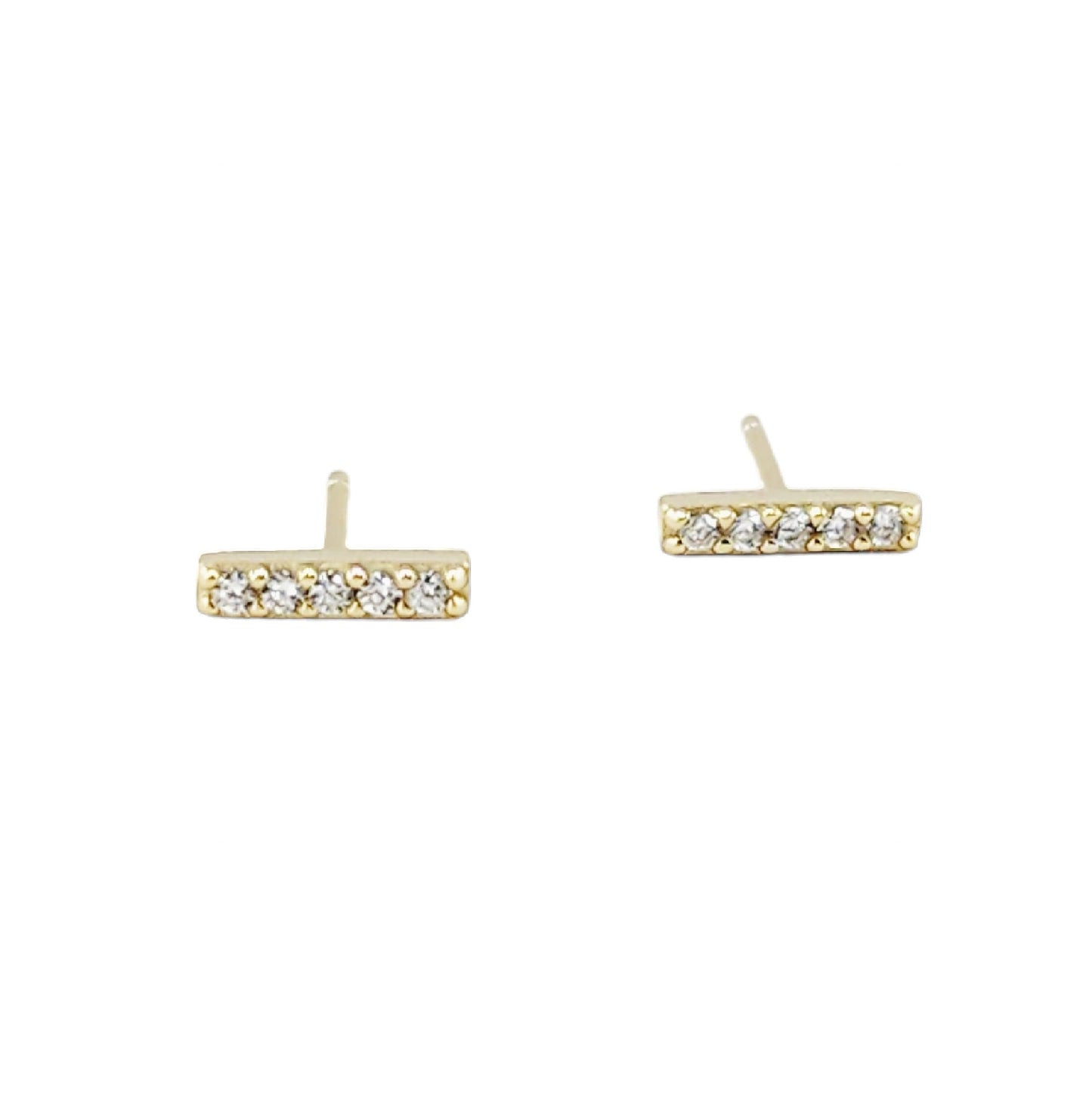 Bar Earrings Gold