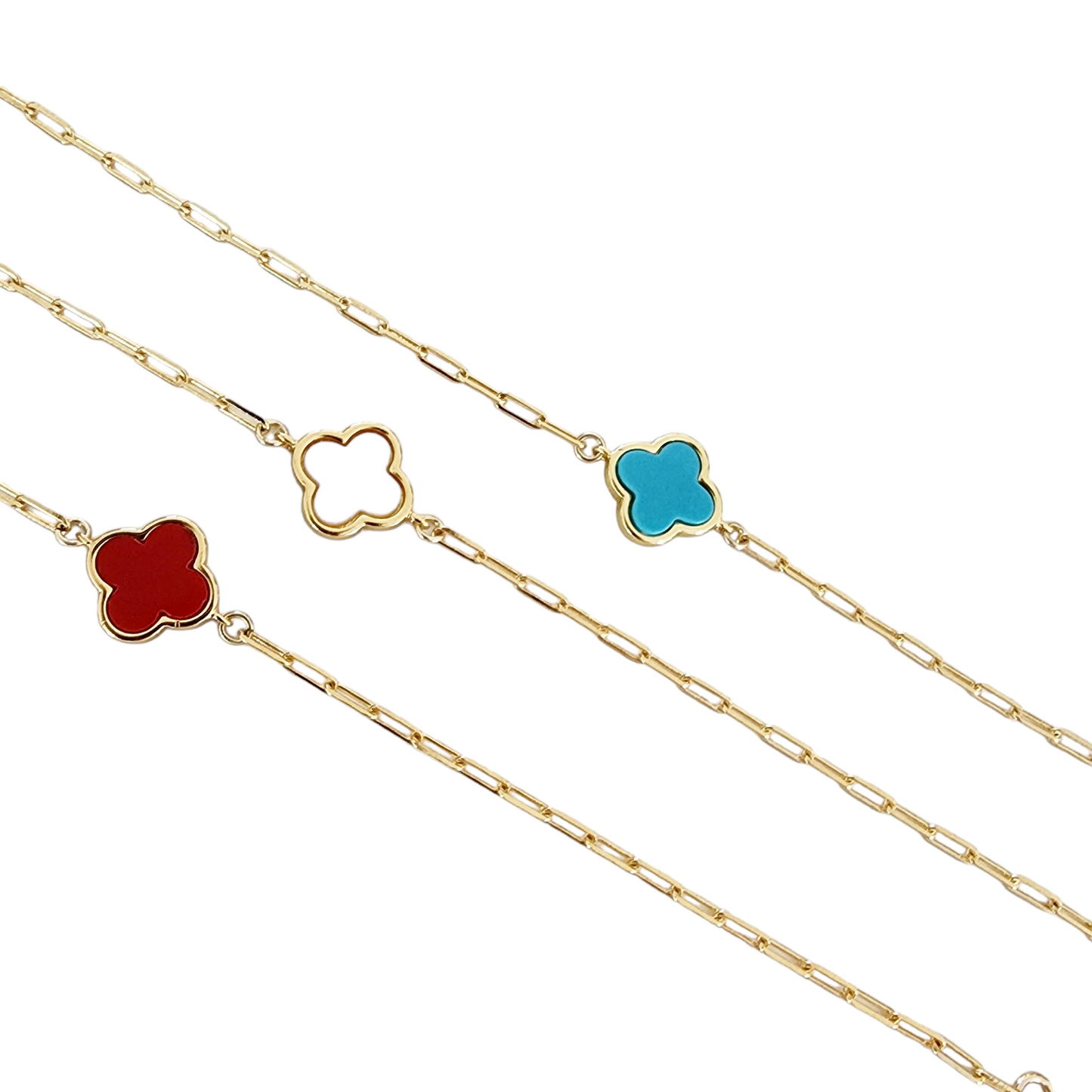 Mini Clover Chain Bracelet