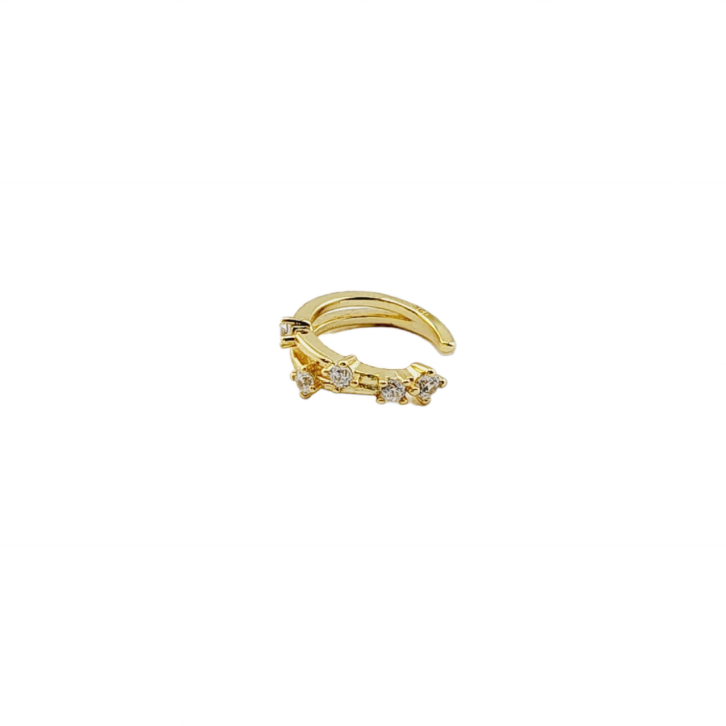 Mini Multi Cz Ear Cuff Gold