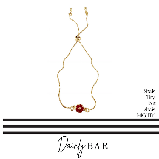 Flower Adjustable Chain Bracelet