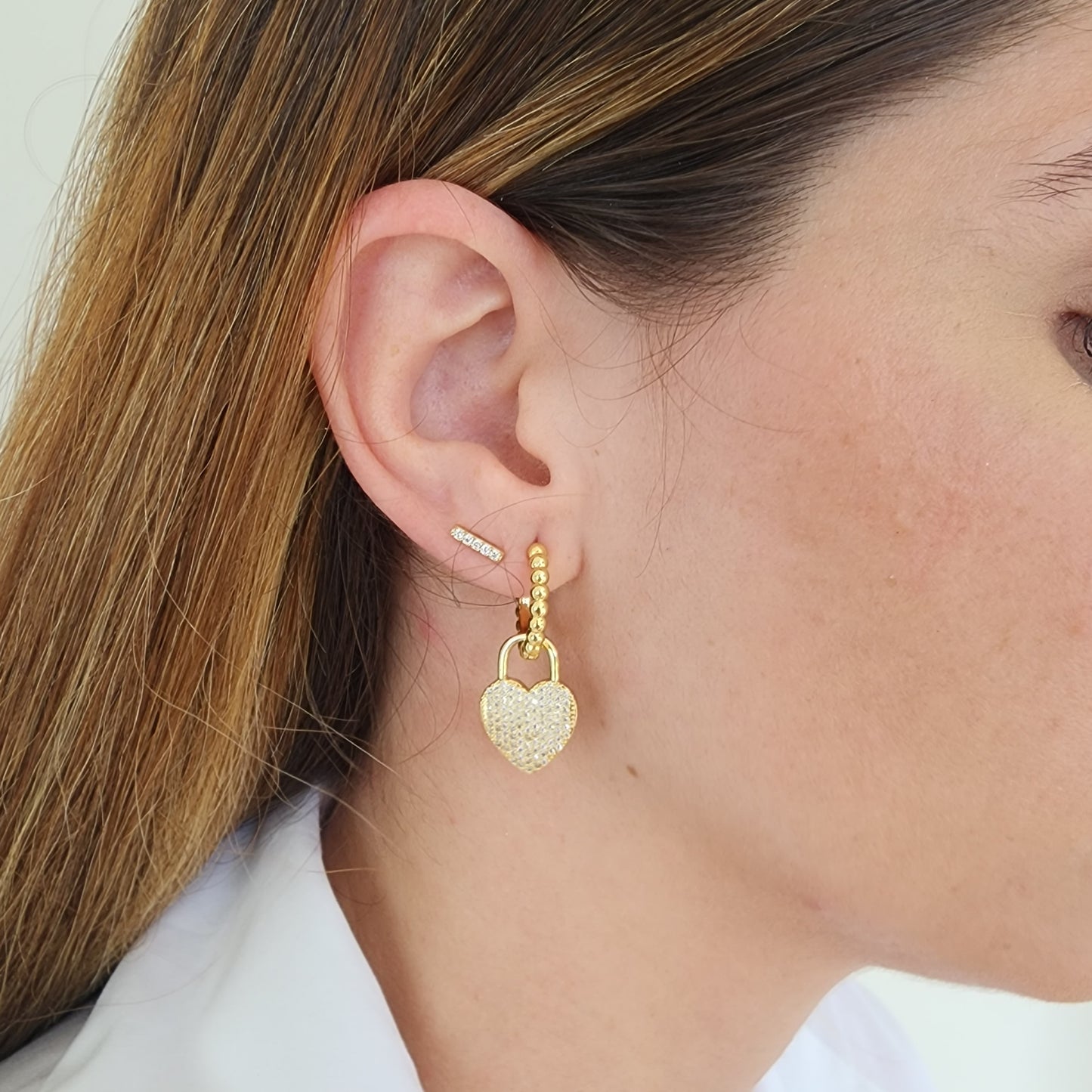 Bar Earrings Gold