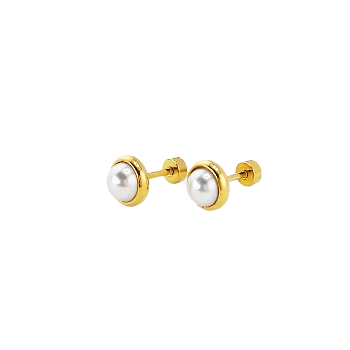 Pearl Earrings Screwbacks