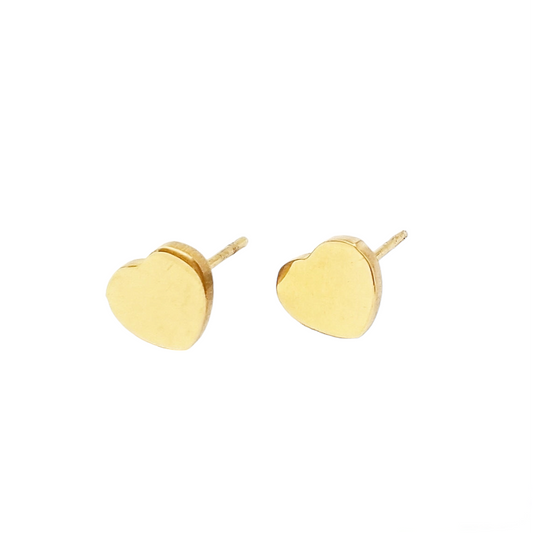 Heart Earrings Gold