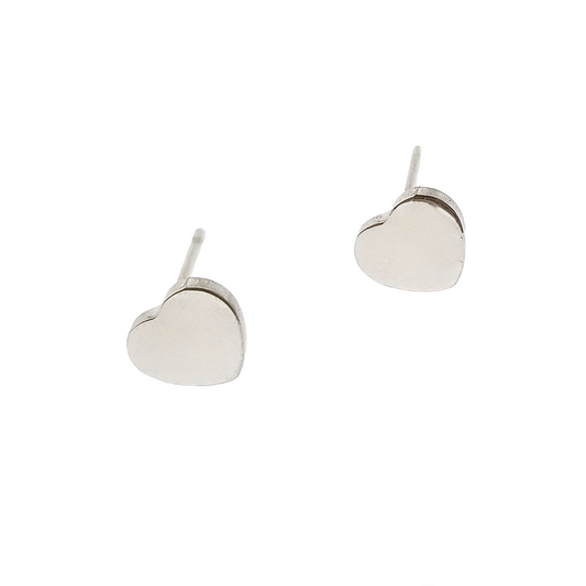 Heart Earrings Silver