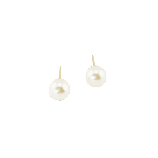 Pearl Earrings Gold Mini