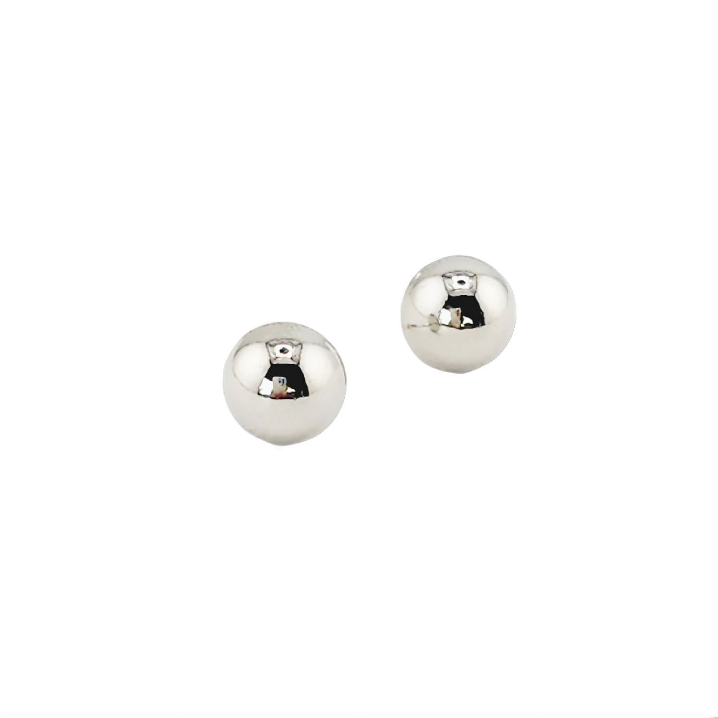 Half Moon Silver Earrings