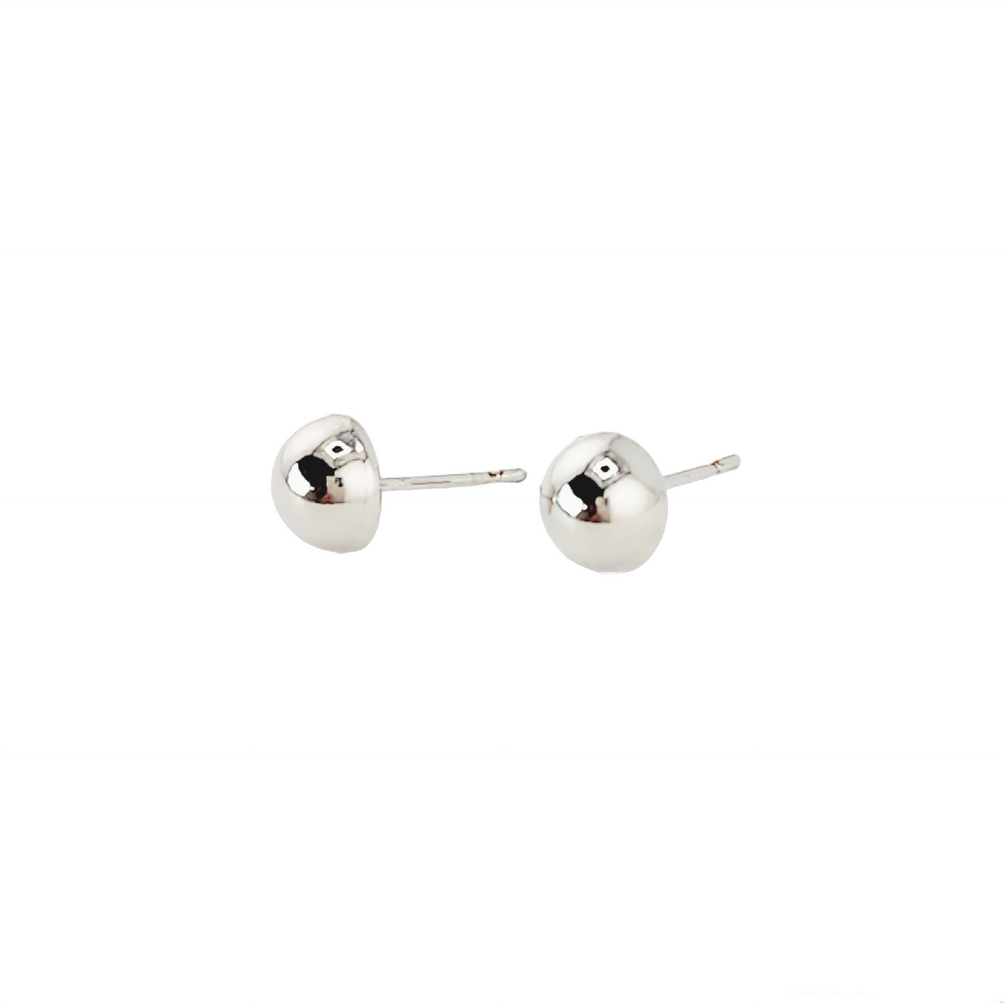 Half Moon Silver Earrings