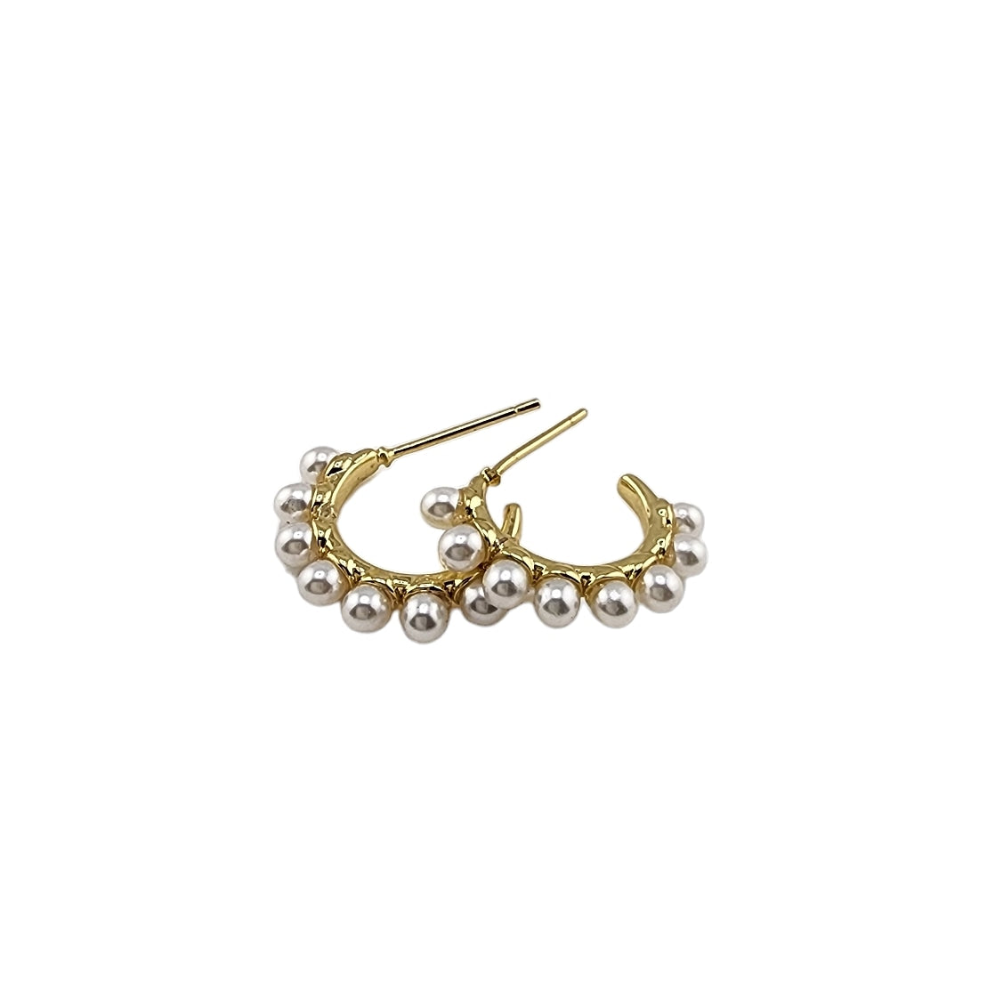 Pearl Mini Hoop Earrings